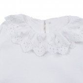 Коледен сукман с блузка с дантелена яка 5