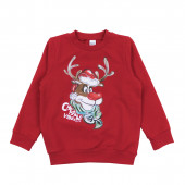 Коледна блуза "Christmas vibes" в червено 2