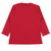 Коледна блуза "Holiday friendship" в червено 2