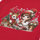 Коледна блуза "Holiday friendship" в червено 3