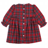 Бебешка коледна рокля с панделка 3