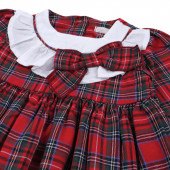 Бебешка коледна рокля с панделка 4