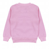 Коледна леко ватирана блуза с еленче 3