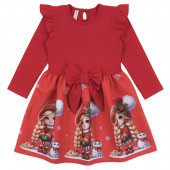 Коледна плътна рокля "Winter princess" 2