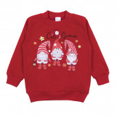 Коледна ватирана блуза "Cute gnomes" 2