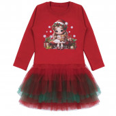 Коледна ватирана рокля "Holiday moments" 2