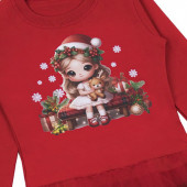 Коледна ватирана рокля "Holiday moments" 4