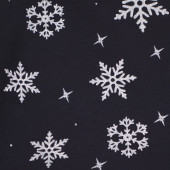 Коледна ватирана рокля "Снежна коледа" в тъмносиньо 4
