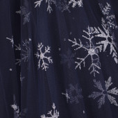 Коледна ватирана рокля "Снежна коледа" в тъмносиньо 5