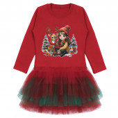 Коледна ватирана рокля "Wish" 2