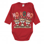 Коледно памучно боди "Ho ho ho" 2