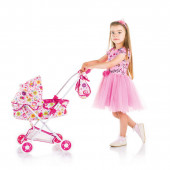 Детска количка за кукли  "Ема " сърчица 3