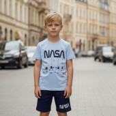 Детски летен комплект "Astro" в синьо 2