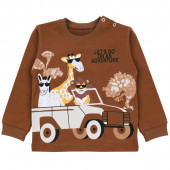 Детски комплект от 3 части ''Wild'' в кафяво 4