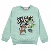 Детски плътен комплект "Skate" в зелено с черно 2
