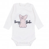 Бебешки комплект от 3 части "Bunny babe" в  пудра 4