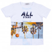 Летен памучен комплект за момчета "All stars" 2