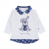 Бебешки комплект от 5 части ''Mr. Baby'' със синьо каре 3