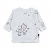 Бебешки комплект от 5 части ''Little giraffe'' в екрю и синьо 3