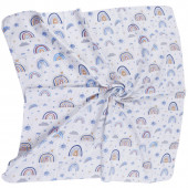Комплект от 3 броя бархетни пелени "Blue rain" 80 х 80 см 6