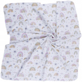 Комплект от 3 броя бархетни пелени "Rosy rain" 80 х 80 см 6
