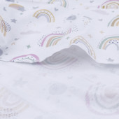Комплект от 3 броя бархетни пелени "Rosy rain" 80 х 80 см 7