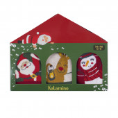 Комплект от 3 броя коледни термочорапи "Ho ho ho" 3