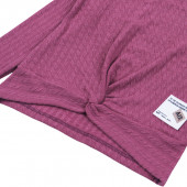 Комплект от фино плетиво в цвят вишна 4