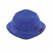 Бебешки комплект с дънкова шапка в бежово 4