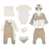 Комплект за новородено от 8 части с райе 2