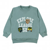 Леко ватиран комплект "League" в пастелно зелено 2
