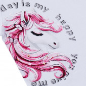 Детски летен комплект "My day" в бяло 4