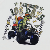 Летен комлект "100 days" в екрю и зелено 4