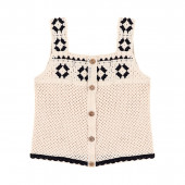 Летен детски комплект с топ от плетиво 2