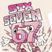 Детски летен комплект ''Trend friends'' в опушено розово 4