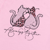 Летен комплект "Always together" в розово 4