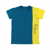 Летен комплект "Believe" в петролено синьо 2