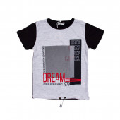 Летен комплект "Dream" в сиво и червено 3
