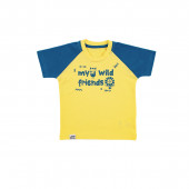 Летен комплект "Friends" в жълто и синьо 2