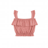 Летен комплект "Хавай" в опушено розово 2