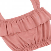 Летен комплект "Хавай" в опушено розово 4