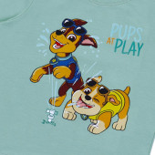Летен комплект "Pups at play" в зелено и синьо 4