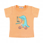 Детски комплет с шапка "Crocodile" в оранжево и тъмносиньо 2