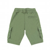 Къси карго панталони в зелено 2