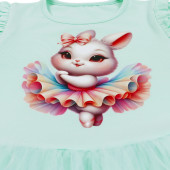 Лятна рокля "Little ballerina" в мента 4