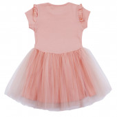 Лятна рокля "Little ballerina" в праскова 2