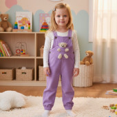 Детски гащеризон с аксесоар мече 2