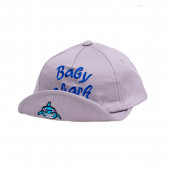 Детска лятна шапка "Baby shark" в сиво 2