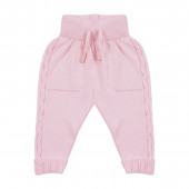 Луксозен памучен комплект за изписване в розово плетиво 7