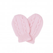 Луксозен памучен комплект за изписване в розово плетиво 16